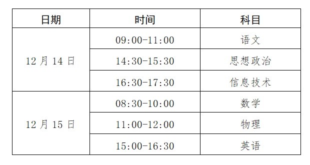 广西2024年下半年高中学业水平合格性考试提醒